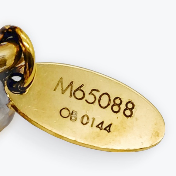 Louis Vuitton Tortoise Shell Goldtone LV Confidence Bag Charm & Key Holder - Picture 7 of 8